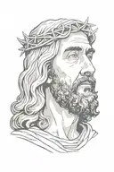 jesus tattoo design idea