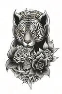 blackout tattoo design idea