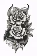 blackout tattoo design idea