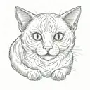 cat tattoo design idea