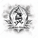 Cardinal tattoo design idea