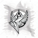 Cardinal tattoo design idea