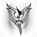 Cardinal tattoo design idea