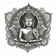 buddhist tattoo design idea