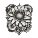 daisy tattoo design idea