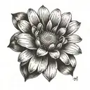 daisy tattoo design idea