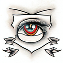 Eye tattoo design idea