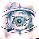 Eye tattoo design idea