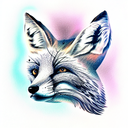 Fox tattoo design idea