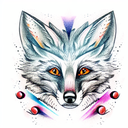 Fox tattoo design idea
