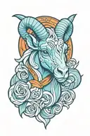 aries tattoo design idea