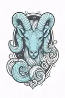 aries tattoo design idea