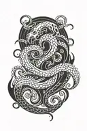 kraken tattoo design idea