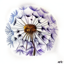 Dandelion tattoo design idea