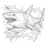 shark tattoo design idea