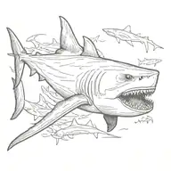 shark tattoo design idea