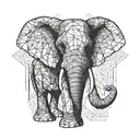 elephant tattoo design idea