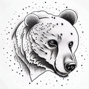 Bear tattoo design idea