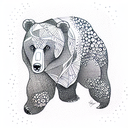 Bear tattoo design idea