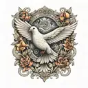 dove tattoo design idea