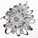 Daisy tattoo design idea