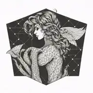 mermaid tattoo design idea