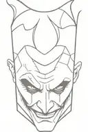 joker tattoo design idea