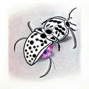 Ladybug tattoo design idea