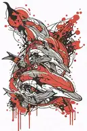 dolphin tattoo design idea