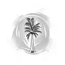 Palm Tree tattoo design idea