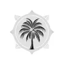 Palm Tree tattoo design idea
