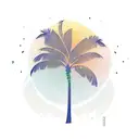 Palm Tree tattoo design idea