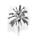 Palm Tree tattoo design idea