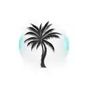 Palm Tree tattoo design idea