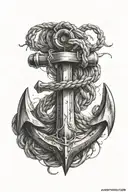 anchor tattoo design idea