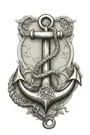 anchor tattoo design idea