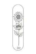sunflower tattoo design idea