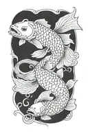koi-fish tattoo design idea