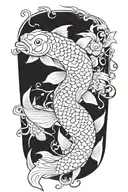 koi-fish tattoo design idea