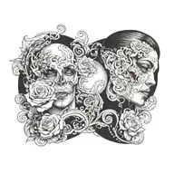 blackout tattoo design idea