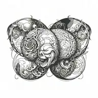 blackout tattoo design idea