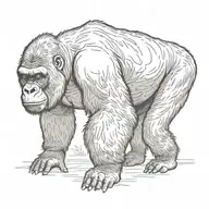 gorilla tattoo design idea