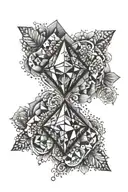 diamond tattoo design idea