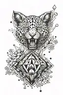diamond tattoo design idea
