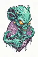 alien tattoo design idea