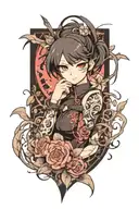 blackout tattoo design idea