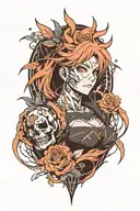 blackout tattoo design idea