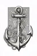 anchor tattoo design idea