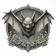 bat tattoo design idea