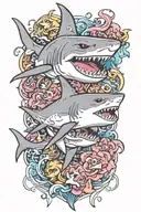 shark tattoo design idea